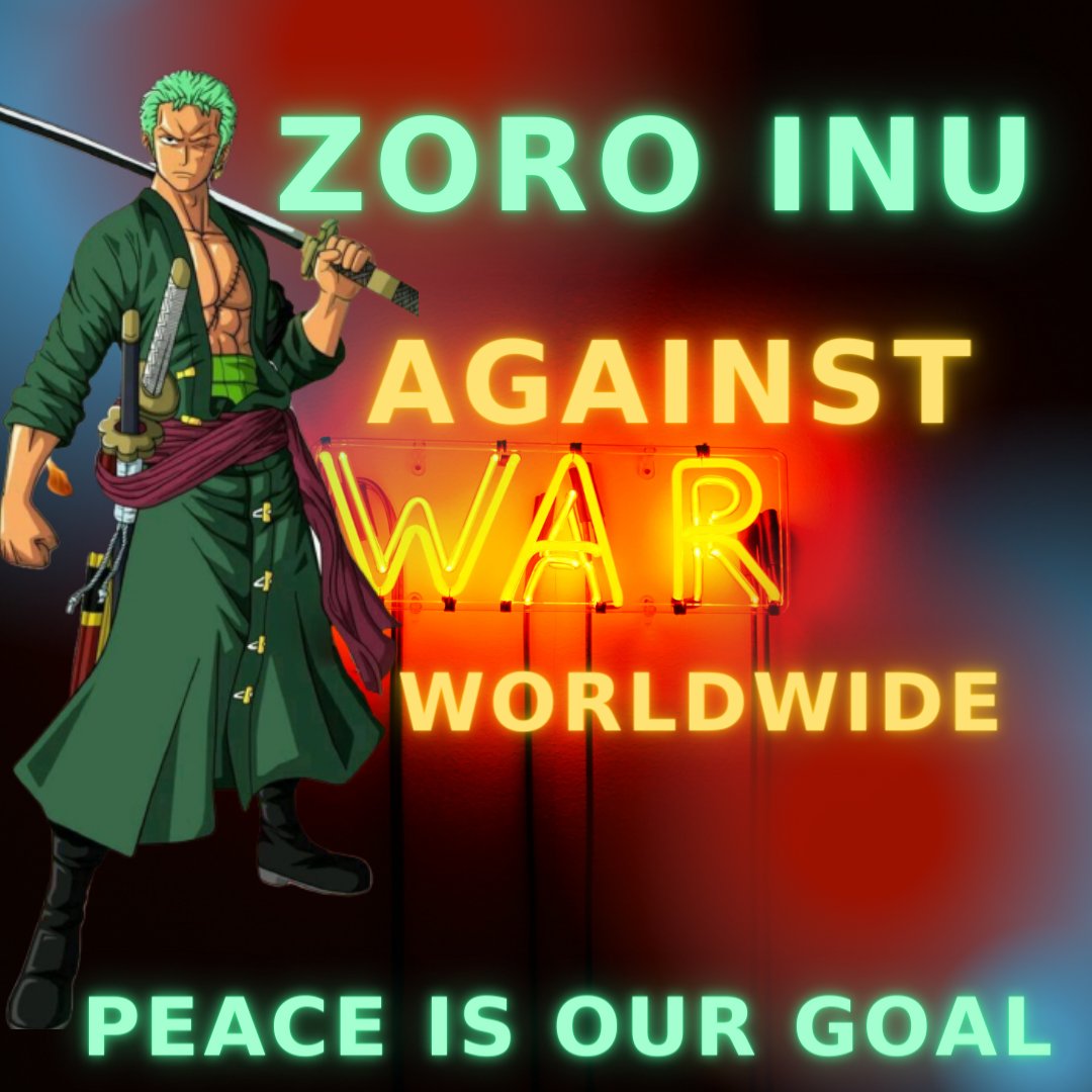 zoro inu a project with only 2 months and it's already becoming giant join and help zoro inu bring world peace through their donation projects that have already helped many and this is just the beginning everyone against world hunger zoro inu goes to moon🌕 @elonmusk @cz_binance