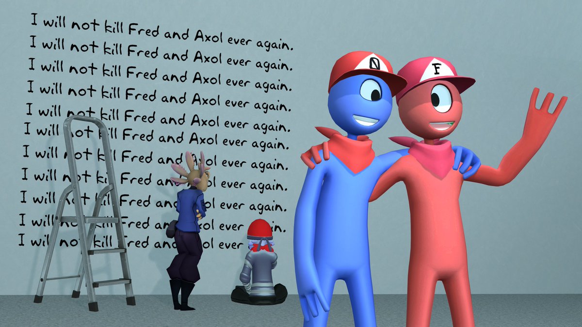 Zero and Fred are together again at last. #smg4 #smg4fanart #smg4niles #smg4axol #smg0 #smg4fred