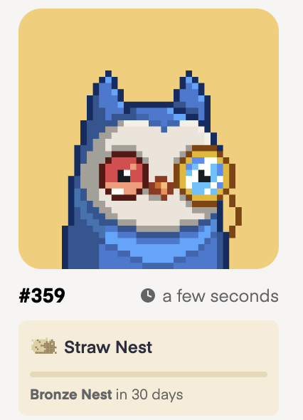 Monocle in straw nest
nest.moonbirds.xyz