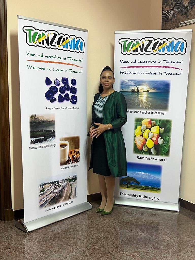 FavreJosephine's tweet photo. Together with Tanzanian Ambassador in Rome, Italy His Excellency Mahmoud Thabit Kombo, Mr. Richard Johnson Bondo &amp; Madame Josephine Favre, President of The African Association for Vertical Farming (AAVF). #Tzdiaspora#🇹🇿 Discussion on Food Security &amp; Food Systems for Tanzania. https://t.co/MaZXg4JtMG