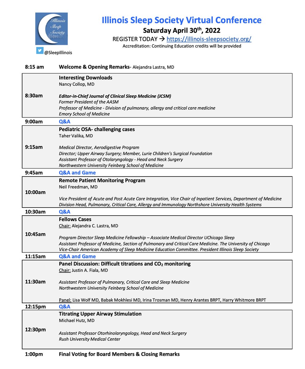 Illinois Sleep Society tweet media
