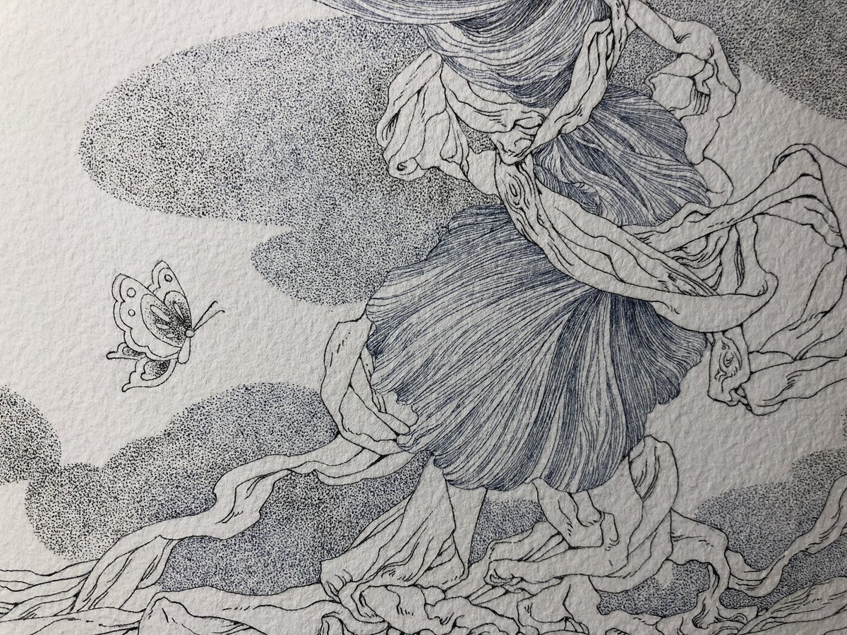 点々埋まった
#ペン画 #丸ペン #絵 #制作過程 #art #illustration #drawing #wip