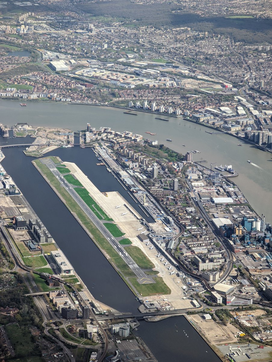 Great views of #Londoncityairport on our approach into Heathrow last week #google6pro #telephoto