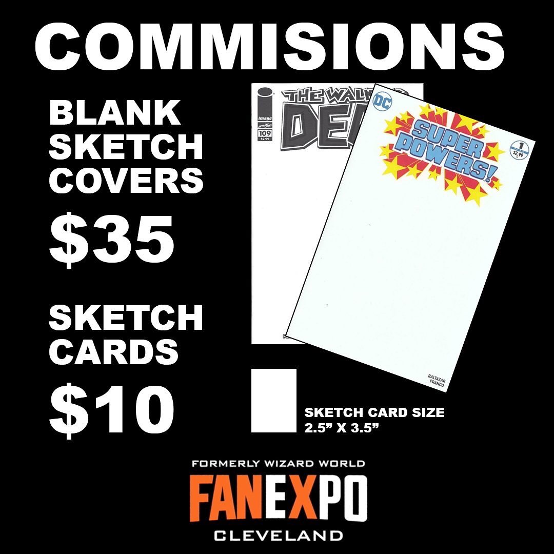 SaturdaySlasher's tweet image. Come see the team behind The Saturday Night Slasher of @S_Louis_King and @ryankacsandy April 29th - May 1st at @FANEXPOCLE Cleveland! The show will be held in downtown Cleveland at the Huntington Convention Center. We’ll have specials on comics, art prints, commissions, and more.