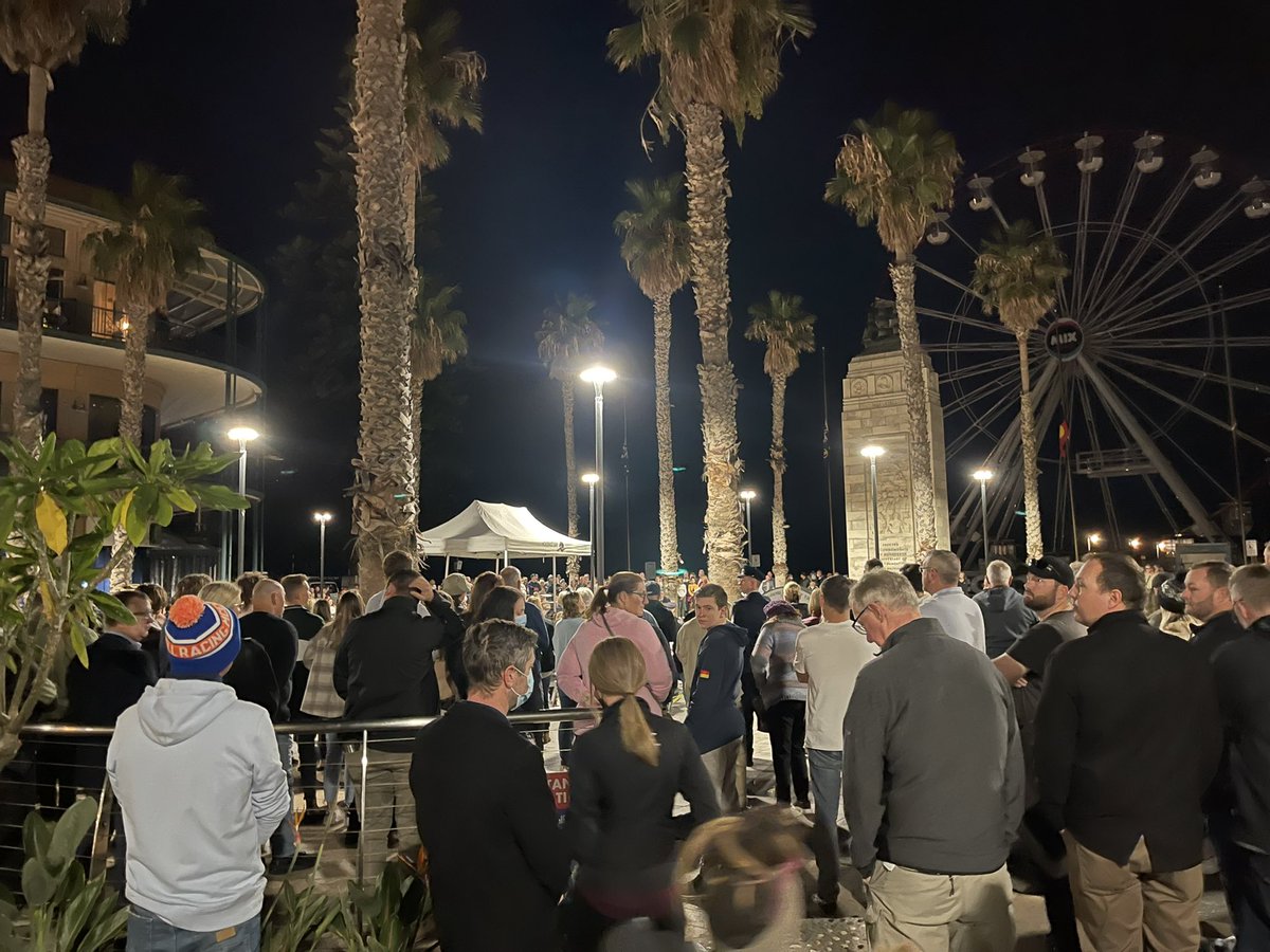 Lest We Forget. Glenelg dawn service. #AnzacDay2022 #7NEWS