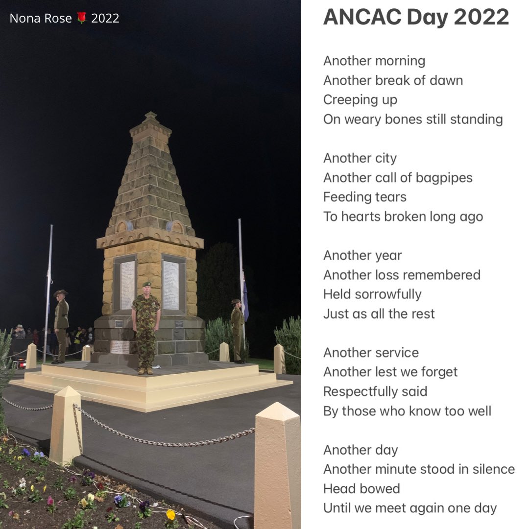 nona80_swanette's tweet photo. Dawn Service
I may be far from home today but never as far as those who gave their lives during times of conflict.

#LestWeForget #AnzacDay https://t.co/ol7KY5Cip3
