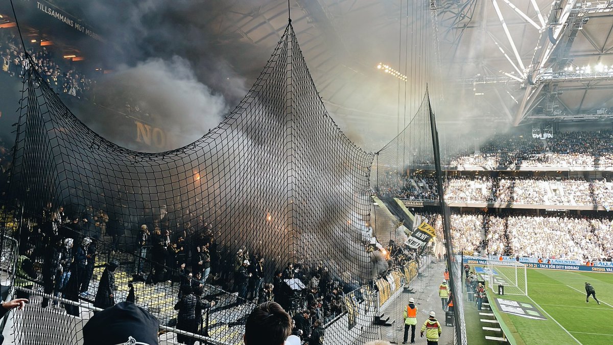 Mycket fint med vinst på hemmaplan idag 💛🖤 #AIK