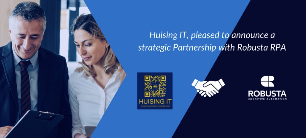 HuisingIT's tweet photo. Huising IT is delighted to announce a new
partnership with Robusta. Interested in automating your (repetitive and manual) business processes contact me, more details at https://t.co/1pLGrwQZK4    #RPA #RobustaRPA #RobustaCognitiveAutomation #processautomation https://t.co/91SywTseJr