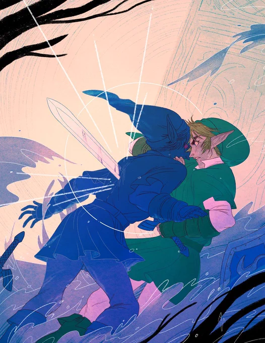 Fan art | The Legend of Zelda - Dark Link

Artist: @alexasharpe_art 