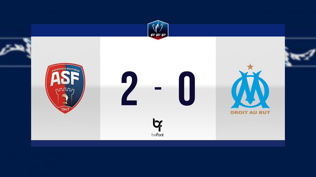 UareABigL's tweet photo. @ActuFoot_ ⏱ TERMINÉ ! #ASFOM
ANDREZIEUX 2-0 OM
Marseille s'incline piteusement en 32e de finale de Coupe de France face à une équipe de National 2, sans envie ni volonté. Quelle tristesse ! https://t.co/q9VwJZ3U9h