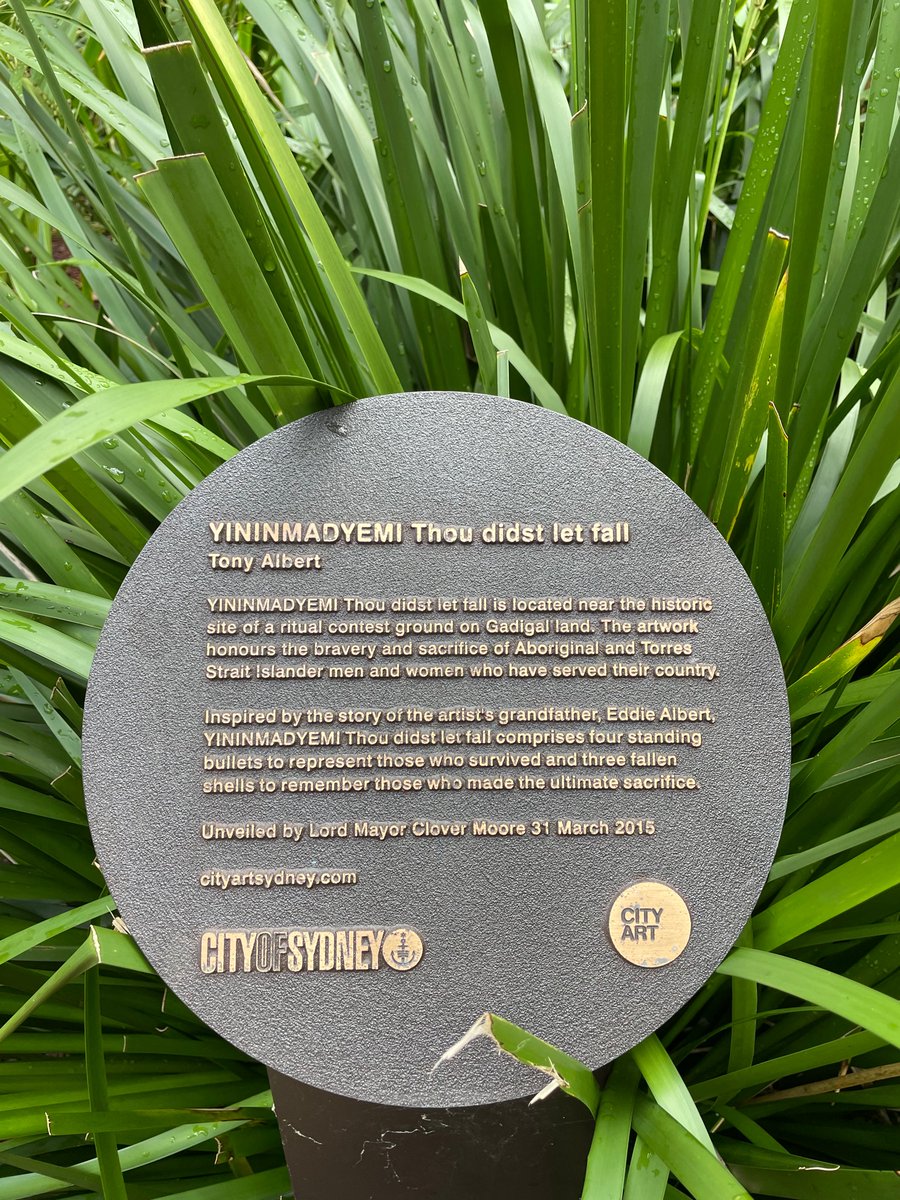 Yininmadyemi - Thou didst let fall is a sculptural artwork by Indigenous Australian artist Tony Albert.

I acknowledge the service of Aboriginal and Torres Strait Islander men and women in the Australian Defence Force.

#anzacday #alwayswasalwayswillbe 
#neverceded #ANZAC ♥️💛🖤