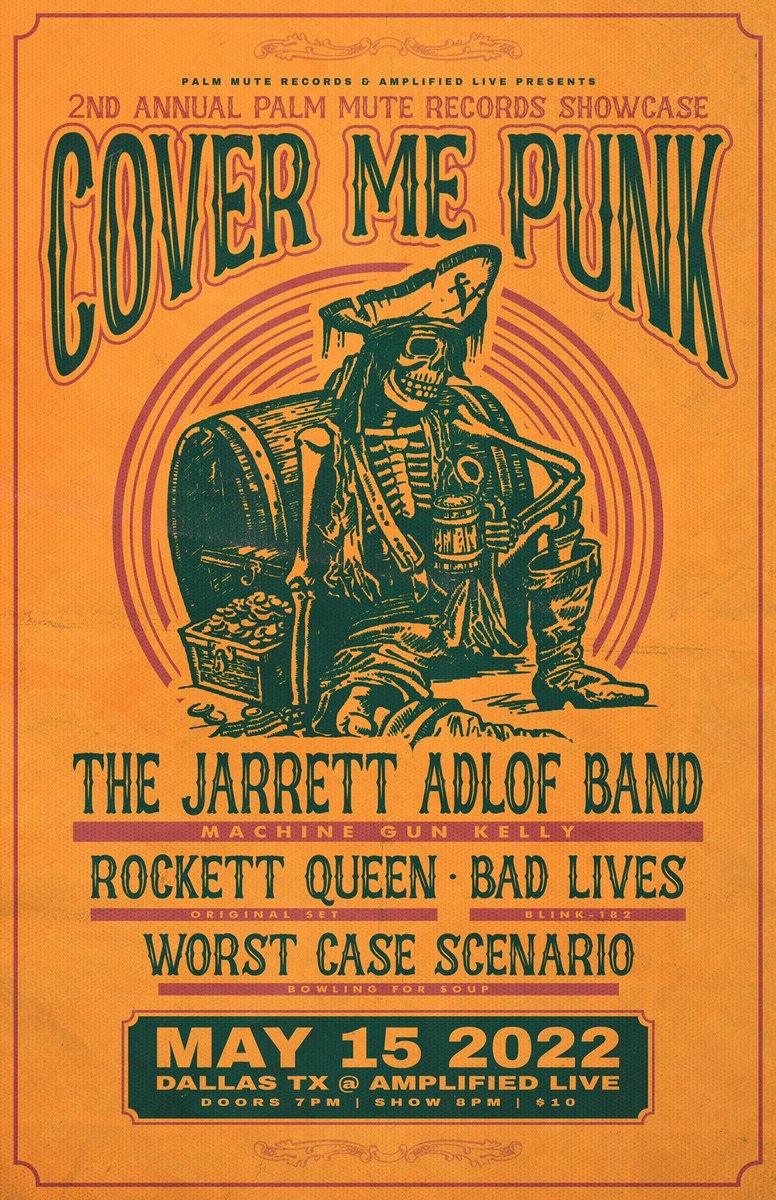 JarrettAdlof's tweet photo. Go get your tickets to our next show at this link! Next 10 people to send a screen shot of a confirmed ticket purchase will get a free T shirt!

https://t.co/jKmjFuHGLP https://t.co/bUEbfUaBpp