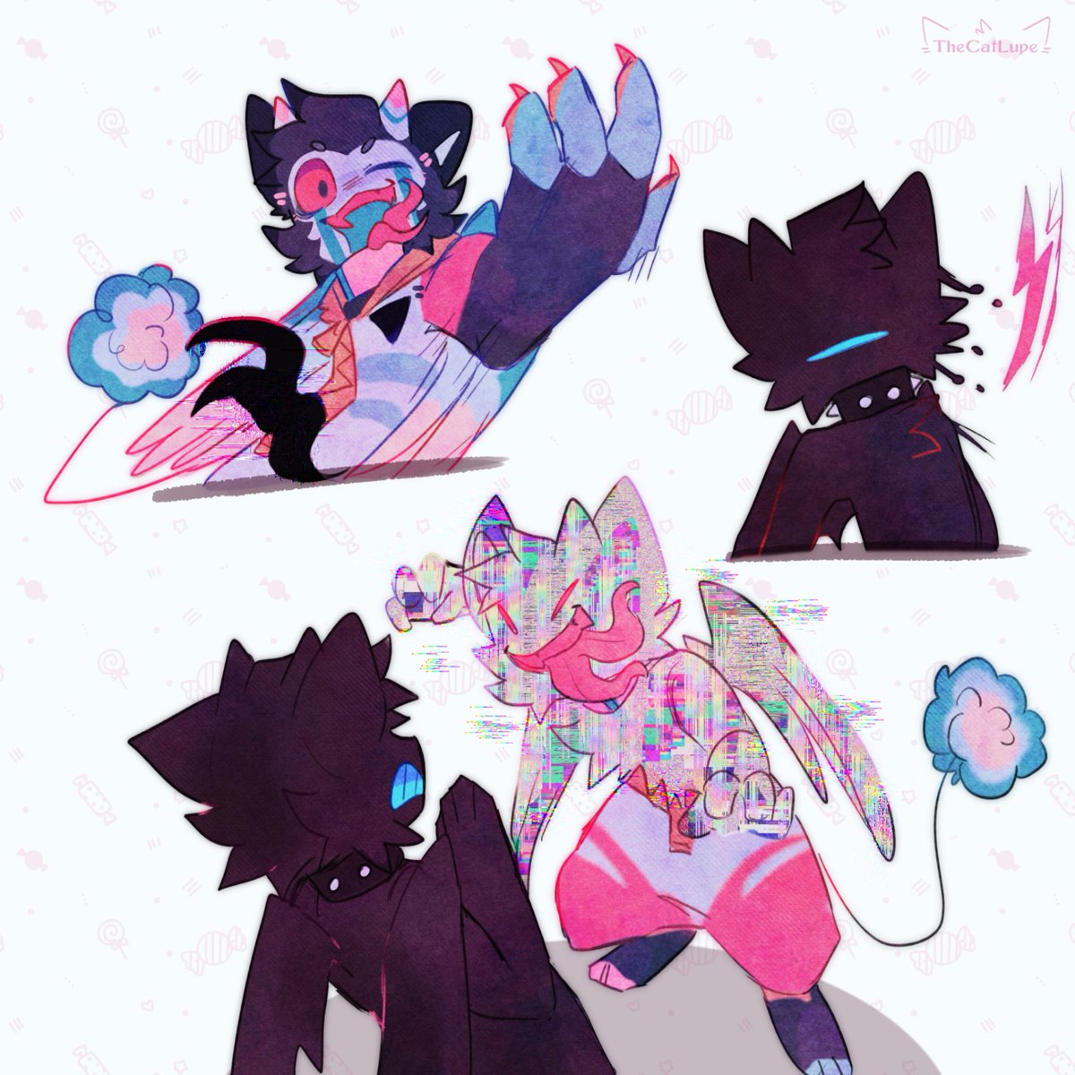 thecatlupe's tweet photo. [✧]
•Zero-Kun's new friend～✨🐈
His name is Anti-Z, both fight constantly haha

Dreamy Doormats (Closed specie)
✓ ToyHouse: https://t.co/OO555MoJDE

#digitalart #furryart #closedspecies #dreamydoormats https://t.co/OXXZSKugyZ