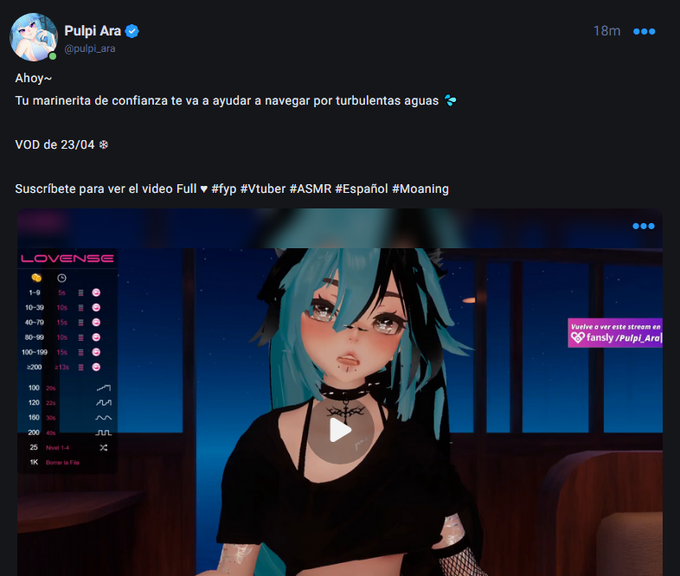 New VOD &hearts; 😳 2 Climax 💦 https://t.co/mq9RNczwDo https://t.co/FlPQmuipdt<a href="/tag/vtuberuprising"class="tags"><span>#vtuberuprising</span></a>