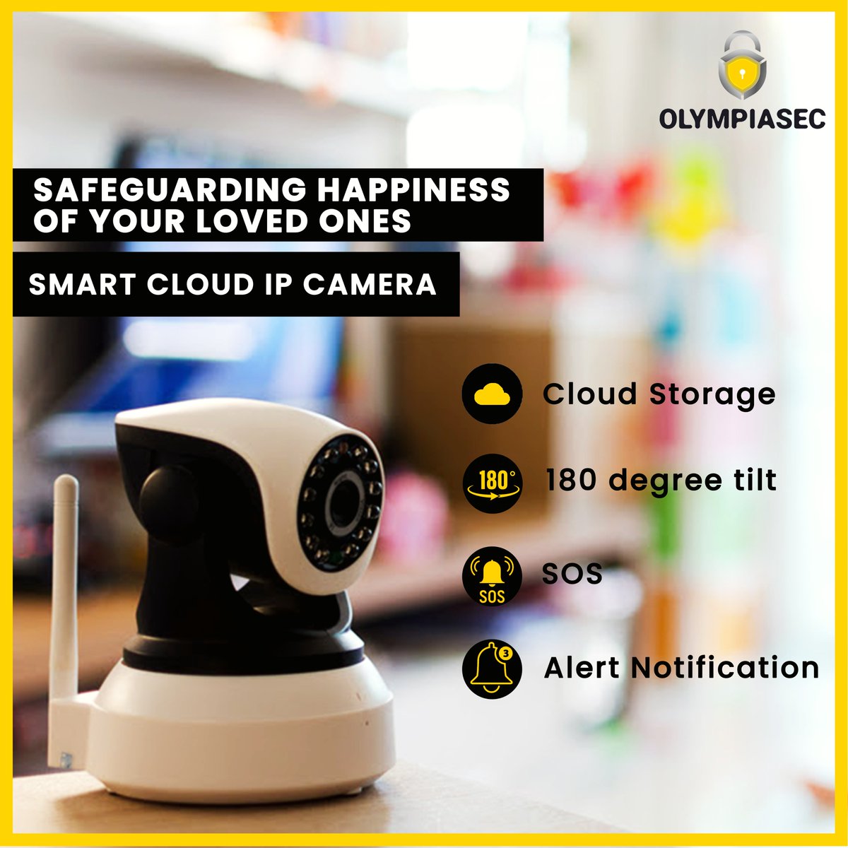 OlympiaSecure's tweet photo. Olympia Secure’s Smart Cloud IP Camera provides extensive cloud storage and is empowered with SOS signalling. You can easily control it via a mobile app and get a sweeping view on every inch of your entire home.
#olympiasecure #cloudstorage #ipcamera #motiondetector #security https://t.co/CPIuoC6HIc