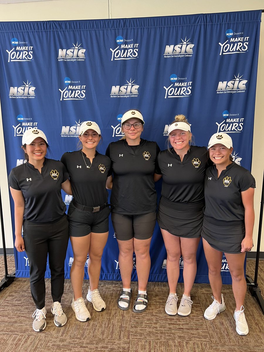 WayneStateGolf's tweet photo. Runner up finish at the @NorthernSunConf tournament!  So proud of our girls, they have worked extremely hard all year!  Congratulations to @abbeykurmel overall individual medalist and all tournament team and @Mekkywinyarat  all conference and newcomer of the year! https://t.co/LDw4oIpZqX
