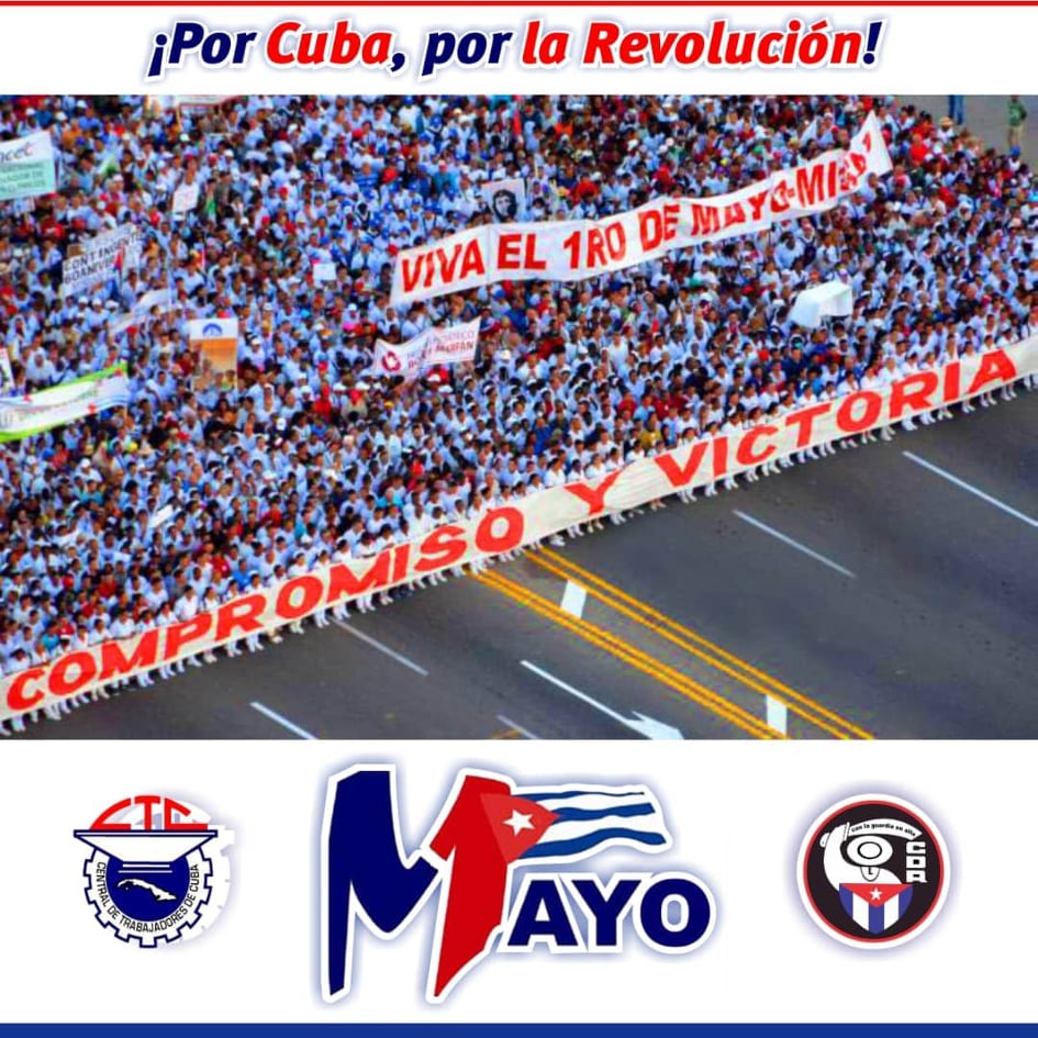 GHNordelo5's tweet photo. ¡Todos a desfilar! #Cuba #CubaViveYTrabaja #1Mayo #CDRCuba #SomosDelBarrio https://t.co/IEZ5i7aaEO