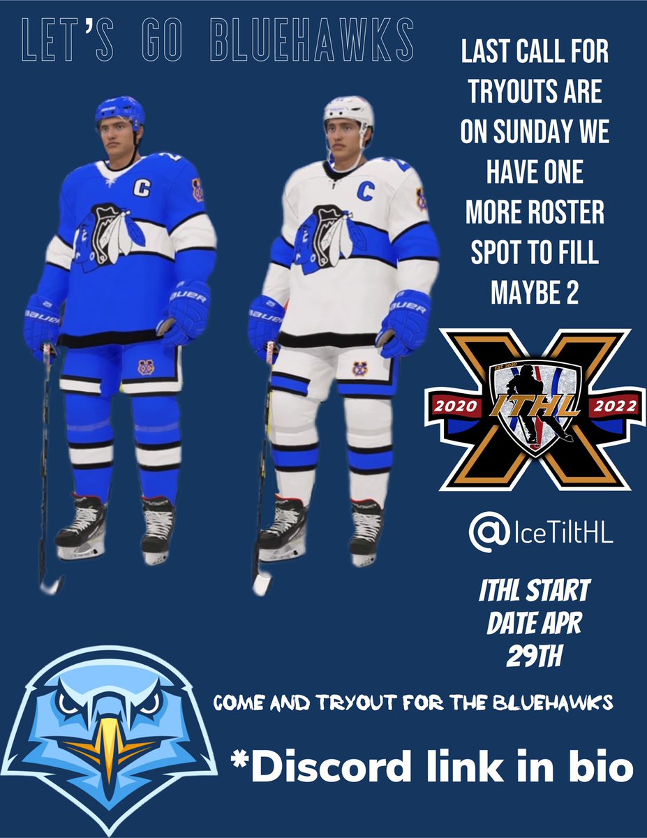 ITHL_Bluehawks (@ithl_bluehawks) on Twitter photo 