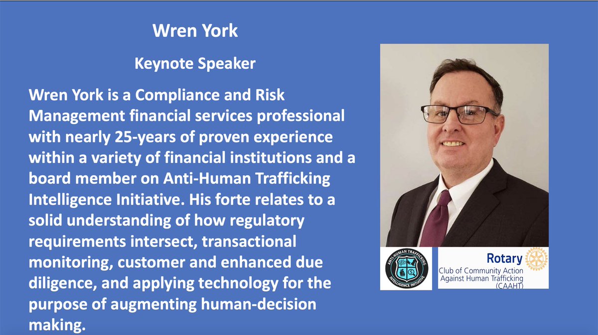 rotarycaaht's tweet photo. Register for the Human Trafficking Summit: What can financial institutions do to stop human trafficking?

When: Apr 28, 2022 09:00 AM Central Time (US and Canada) 
 
Register in advance for this webinar:
https://t.co/ADh4uw9zzR  @TeamATII @ragas @Rotary @ywcaneks #trafficking https://t.co/2fmErrt6CW
