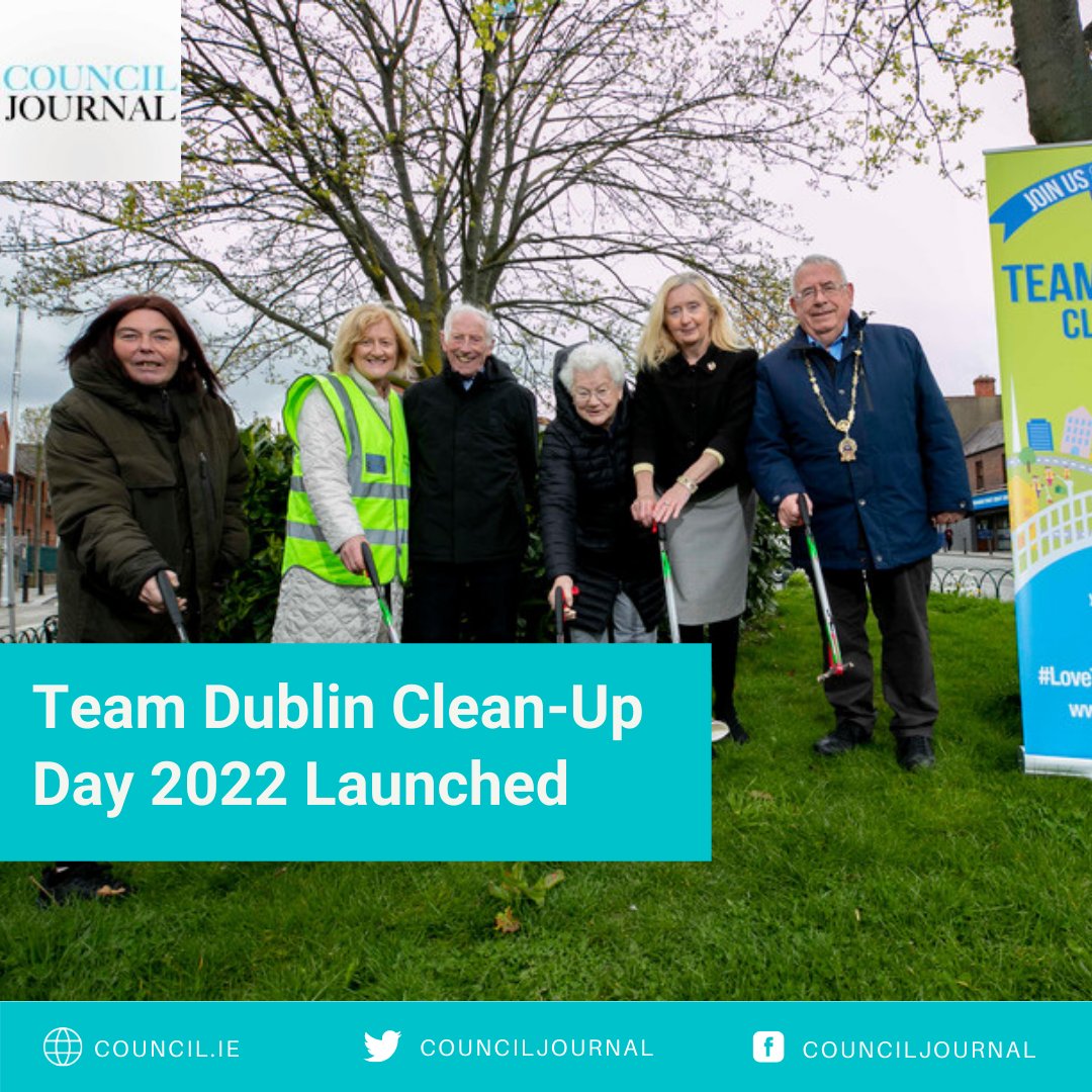 CouncilJournal's tweet photo. Team Dublin Clean-Up Day 2022 Launched
Read more here: https://t.co/PgvvoN3Qfp
#KeepDublinBeautiful #CleanUp #TeamDublin @DubCityCouncil @DubCityEnviro @JoeCostelloIE @AnTaisce https://t.co/1AdZ6vku7E
