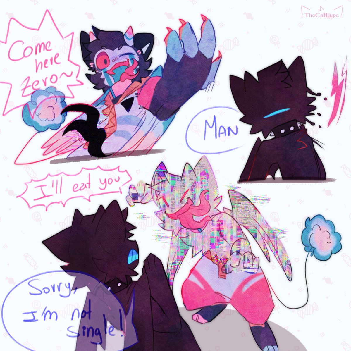 thecatlupe's tweet photo. [✧]
•Zero-Kun's new friend～✨🐈
His name is Anti-Z, both fight constantly haha

Dreamy Doormats (Closed specie)
✓ ToyHouse: https://t.co/OO555MoJDE

#digitalart #furryart #closedspecies #dreamydoormats https://t.co/OXXZSKugyZ