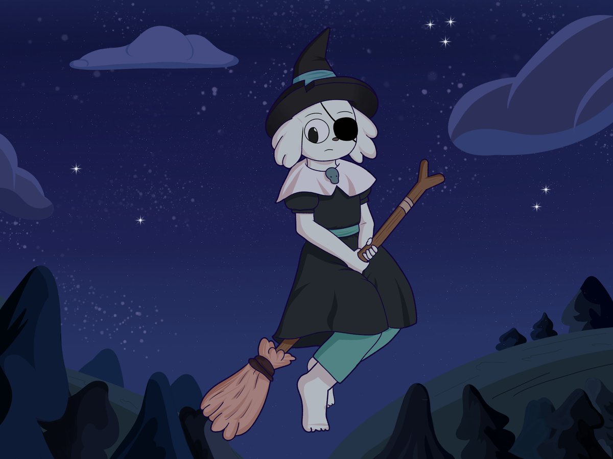 Oskgur's tweet photo. One-eyed witch 🤍
#SummerCampIsland https://t.co/m4YcoIOH2v