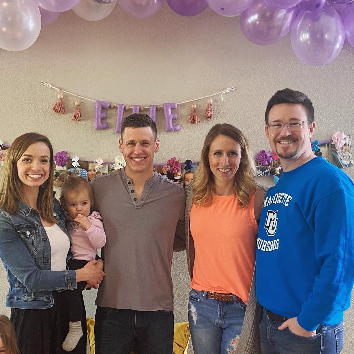 Some weekends you just need a little family time 💜 We had the best weekend celebrating the best girl! Weekends with the CO Easthams are always awesome. Very lucky to be a part of “Ellie Day” &amp; spend some time with our favorite niece! #cranioversary #ellieday