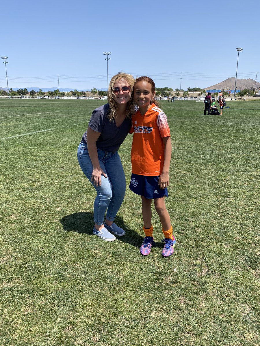 Got to support my student at her soccer game!