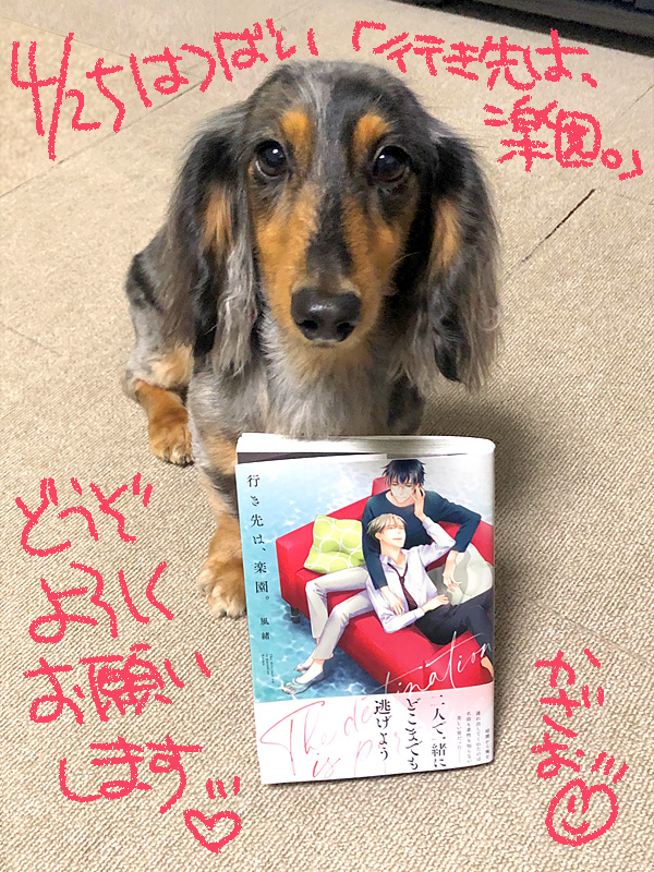 【お仕事宣伝】本日「行き先は、楽園。」発売です〜! GWのお供にどうぞよろしくお願いします💕 