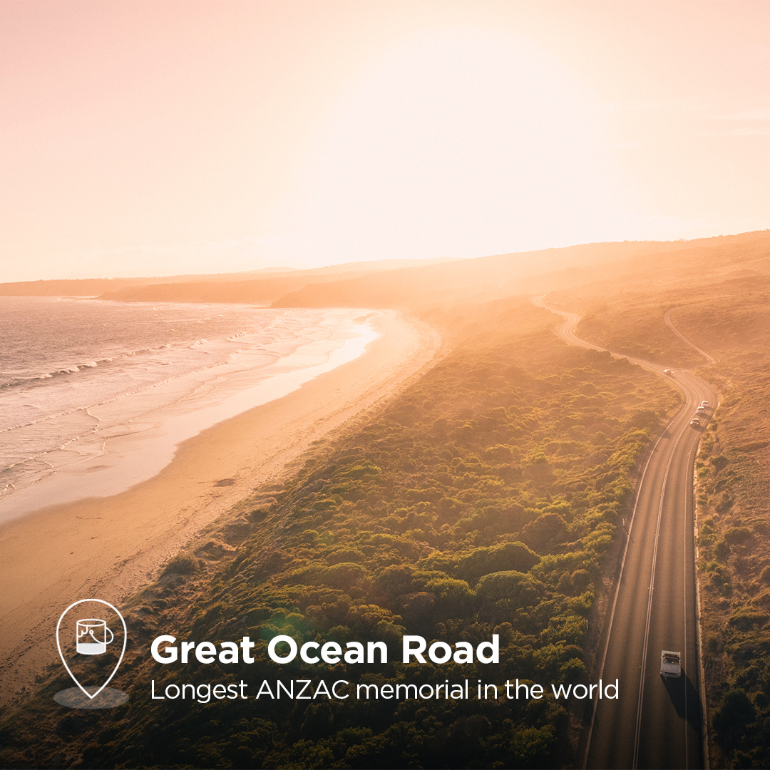 Stretching over 243km, the Great Ocean Road is the longest ANZAC memorial in the world. Built by the hands of returned soldiers, to honour those who did not come home. 

Today we recognise the fallen and say together ‘Lest We Forget’.

#anzacday #paintback #brighterfuture