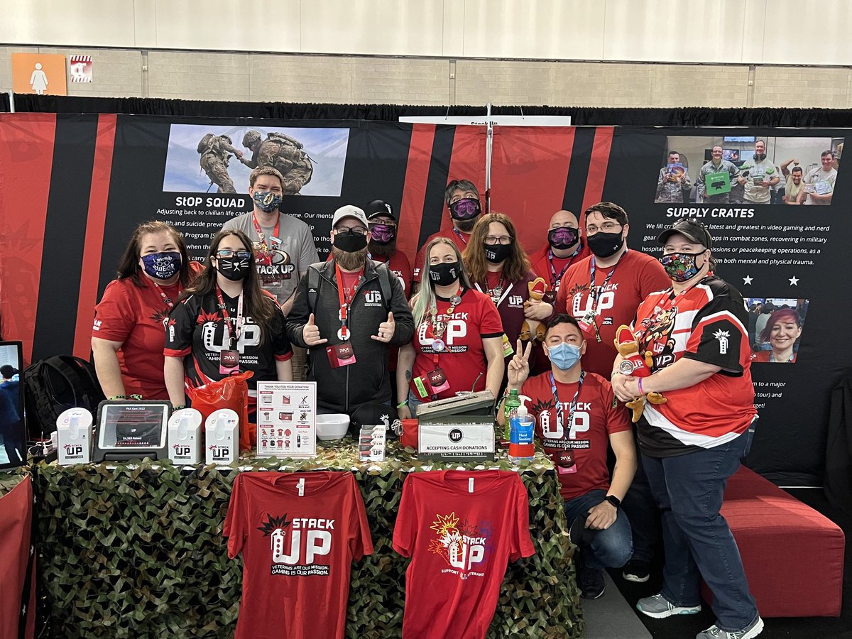 StackUpDotOrg's tweet photo. We had a great #PAXEast2022 event!
Thank you to everyone that helped us make sure our Air Assaults had a great time. We hope to see you at another event soon.
Until next year! #PAXEast #TeamStackUp https://t.co/EKxKtZHW6g