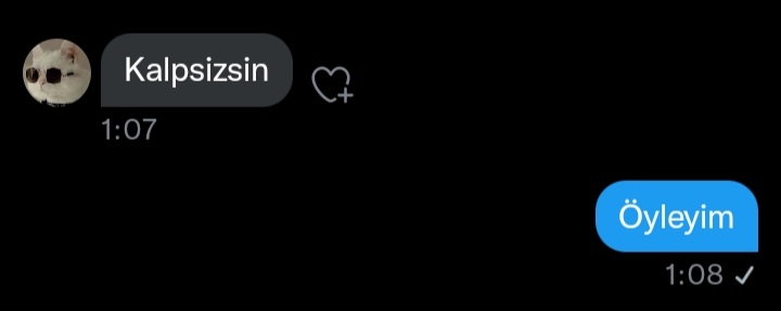 Kimse benim minnoş kalbi mi haketmiyor....