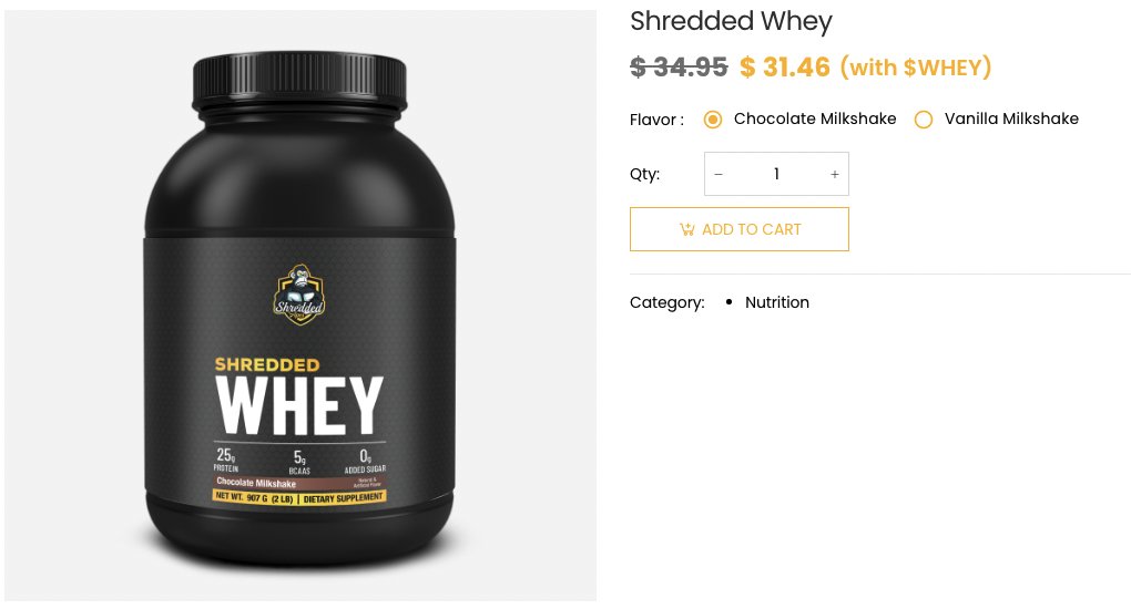 MyTrainingApps's tweet photo. This is what Web3 is all about. This is the $WHEY!

Pay with $USD: $34.99
Pay with $WHEY: $31.46

We're giving you a discount for using $WHEY... that's how much we believe in what we're doing! 

#PayWithWHEY 💪🦍

https://t.co/lbgyAPRNyN https://t.co/5A9u6Yyi70