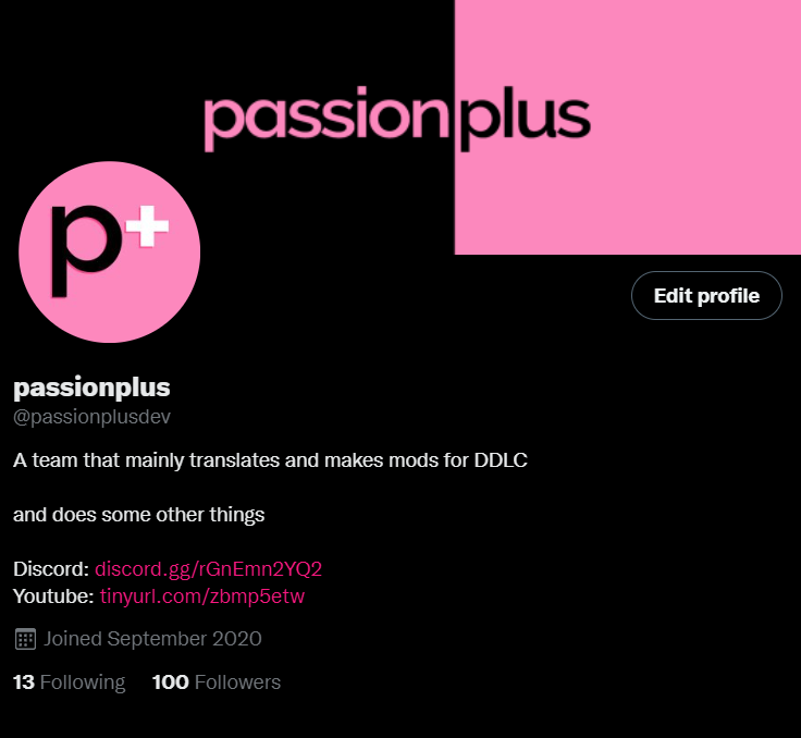 passionplusdev's tweet photo. 100 Followers? Cool https://t.co/LnSHudoQkO