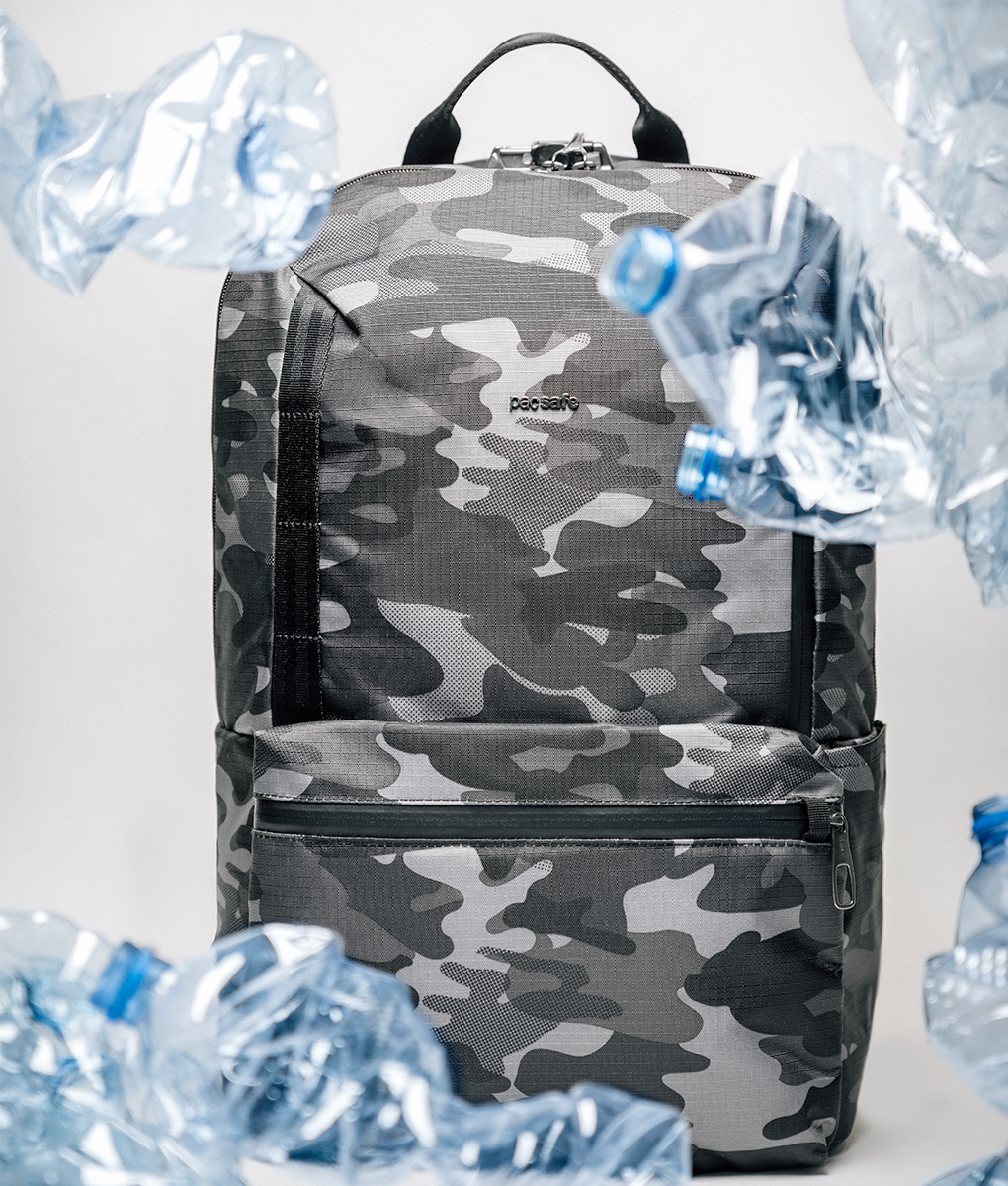 Pacsafe's tweet photo. Using sustainable and recycled materials is always at the forefront of our decision making when developing new products.
#protectwhatsvaluable #antitheft #reduceoceanplastic #sustainable #sustainablymade #sustainability #plasticfreeoceans #recycledfashion #savetheplanet https://t.co/3LFuHg654O