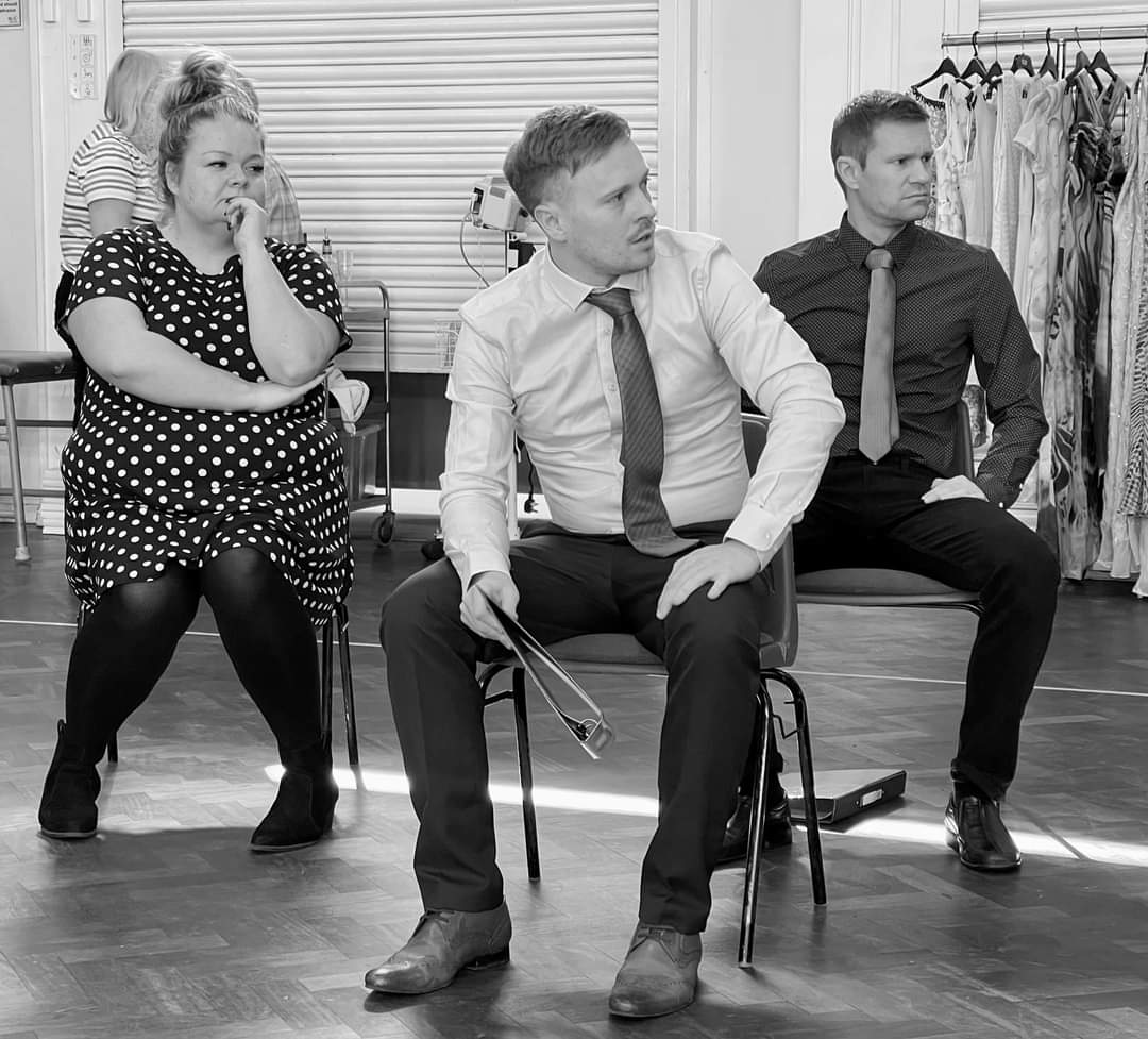 GreenRoom52's tweet photo. What a great rehearsal today - the first of 3 full runs of the show before we move into the theatre next weekend. We’re looking forward to seeing you at @Wyllyotts Theatre, 3-7 May.

For tickets: https://t.co/p7rcIJ1Dw2
#SunshineonLeith

More pics: https://t.co/v17lF3laMr https://t.co/aiB6n6lhFx