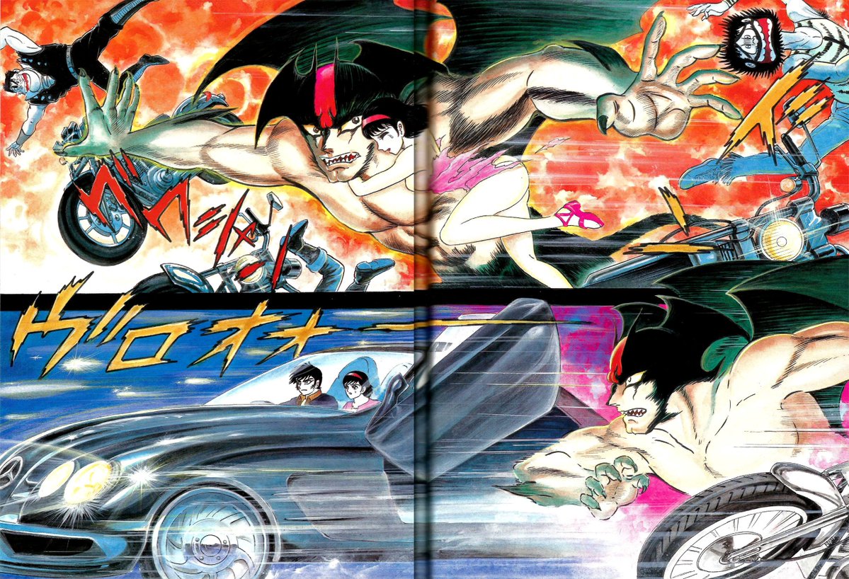 DvlmnNoContext's tweet photo. Devilman Brutus Mercedes-Benz SLR https://t.co/kyj5mFmiaq