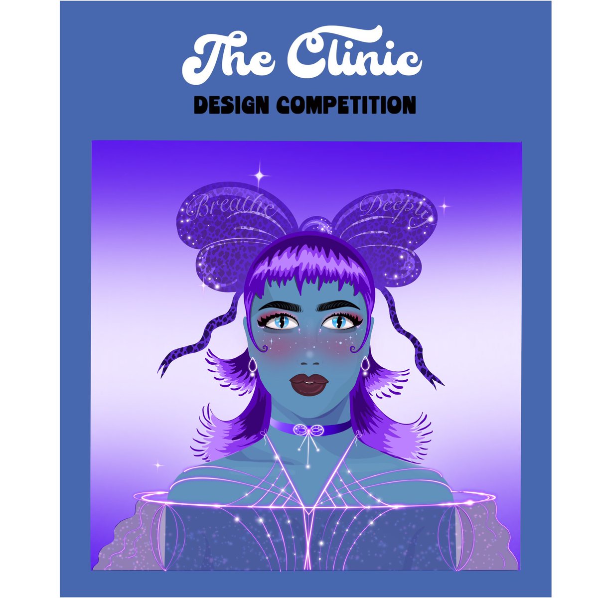 Christine_Clue's tweet photo. My entry for @ClinicNFT design competition. This fairy loves to meditate. Deep breathing is her favorite way to stay calm, grounded and focused 🌬🦋🧚♂️🔮💜🧘♀️✨😊
#ClinicNFT #IMCCDesignContest https://t.co/UBWqe6CWFx