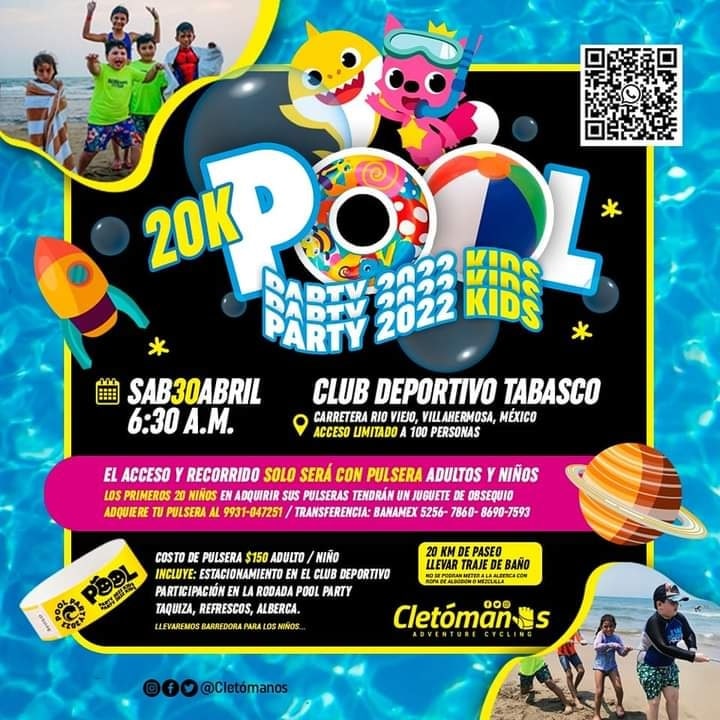 majruiz's tweet photo. Pool Party Cletómanos 30 de abril https://t.co/tkl61u7FQD