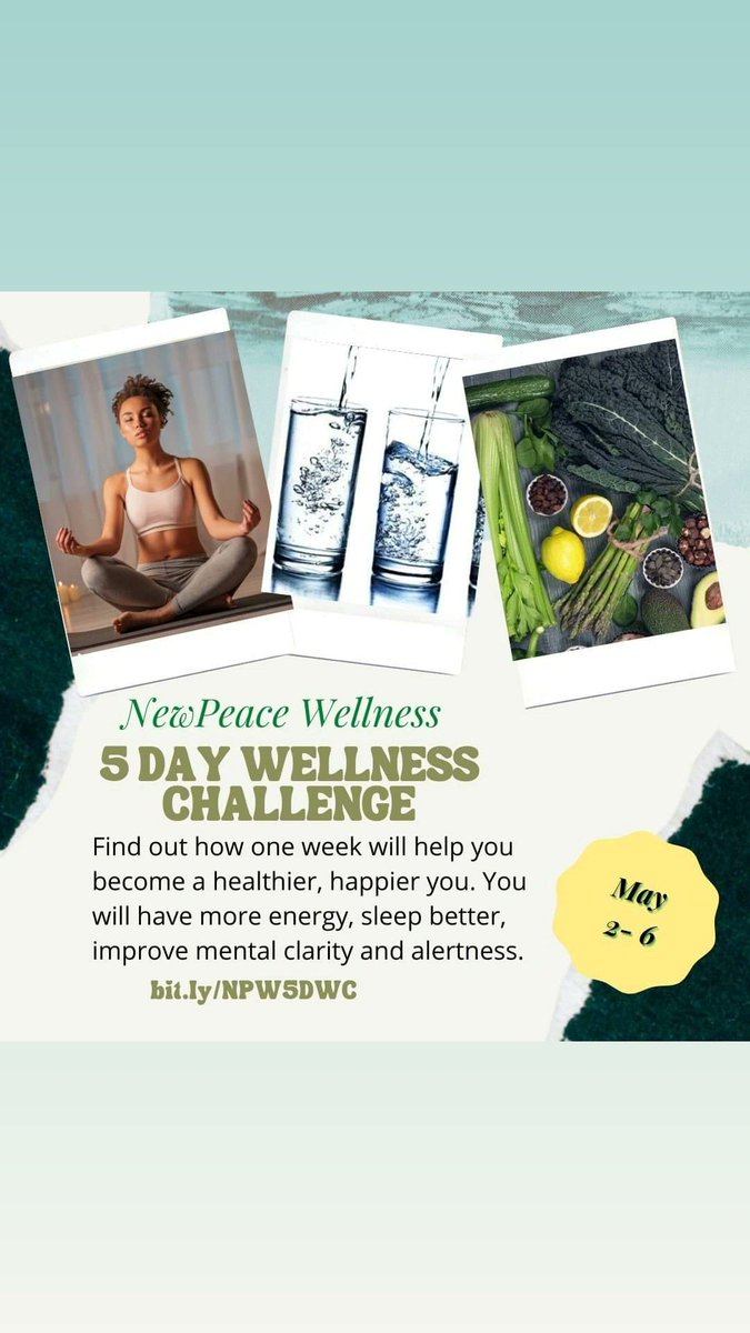 MYNEWPEACE's tweet photo. Let it grow🌱 or Let it Go?

Our next 5 day wellness challenge begins 
May 2-6 grab your virtual seat at https://t.co/afPn5CMzM8

#newpeacewellness #springwellness #5daywellnesschallenge #healthyhabits
Each season brings about special benefits learn the healthy habits. 🌱💛 https://t.co/kjN2hXq0wf