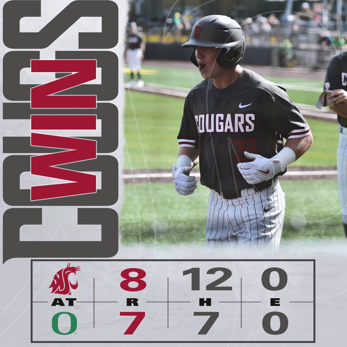 BALL GAME! COUGS WIN IN 10!

COUGS COMPLETE THE COMEBACK AND TAKE THE SERIES AT NO. 10 OREGON!

#GoCougs | #BeUncommon