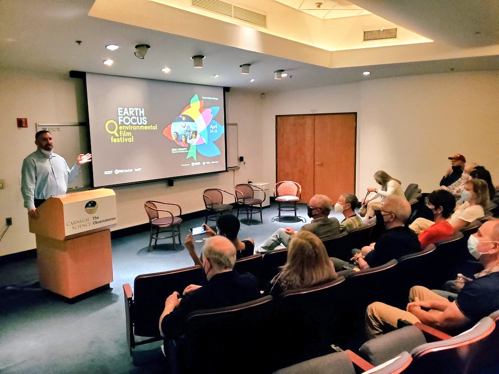 Carnegie Astronomy (@carnegieastro) on Twitter photo Getting ready for a screening of <a href="/ZeroGravityDoc/">Zero Gravity</a> at the Earth Focus Environmental Film Festival #EFEFF. We're proud to co-host this special program with <a href="/KCET/">KCET-TV</a> <a href="/PBSSoCal/">PBS SoCal (KOCE)</a> & <a href="/LinkTV/">Link TV</a>. Our Director <a href="/johnmulchaey/">John Mulchaey</a> welcomes the crowd to "the place where the universe was discovered." Getting ready for a screening of <a href="/ZeroGravityDoc/">Zero Gravity</a> at the Earth Focus Environmental Film Festival #EFEFF. We're proud to co-host this special program with <a href="/KCET/">KCET-TV</a> <a href="/PBSSoCal/">PBS SoCal (KOCE)</a> & <a href="/LinkTV/">Link TV</a>. Our Director <a href="/johnmulchaey/">John Mulchaey</a> welcomes the crowd to "the place where the universe was discovered."