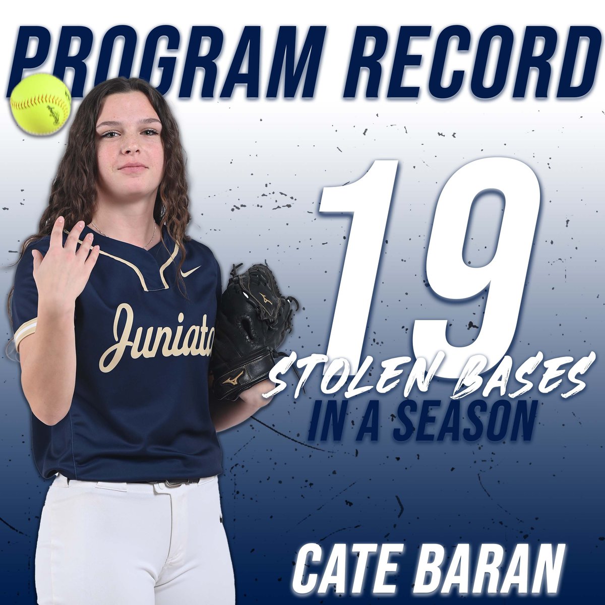Oh, snap‼️ Congratulations to Cate on breaking the single-season stolen base record🎉

#WingsUp #TakingFlight #GoEagles