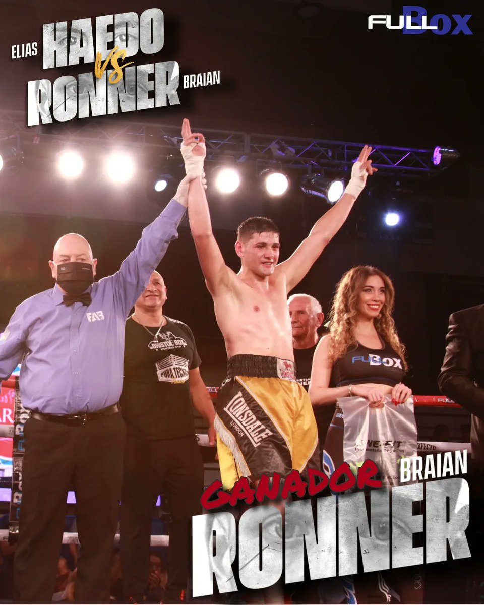 FullBox_Produc's tweet image. PELEA ESTELAR
ELIAS HAEDO 🆚️ BRAIAN RONNER

Sin dudas una gran pelea, ambos púgiles  mostraron diferentes tácticas y estilos sobre el ring. 
Tras una descalificación, el marplatense BRAIAN "EL TORERO" RONNER se consagró como el gran ganador de la noche!

#Boxeo #boxingnews