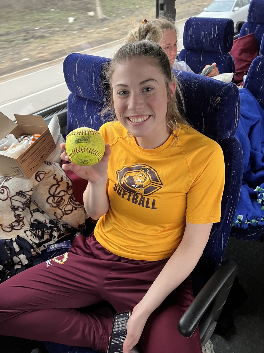 We believe this ball hit by Landry was worth three runs on the scoreboard AND was a WALK OFF 3 RUN HR!!! #CobberSoftball #WalkingItOff