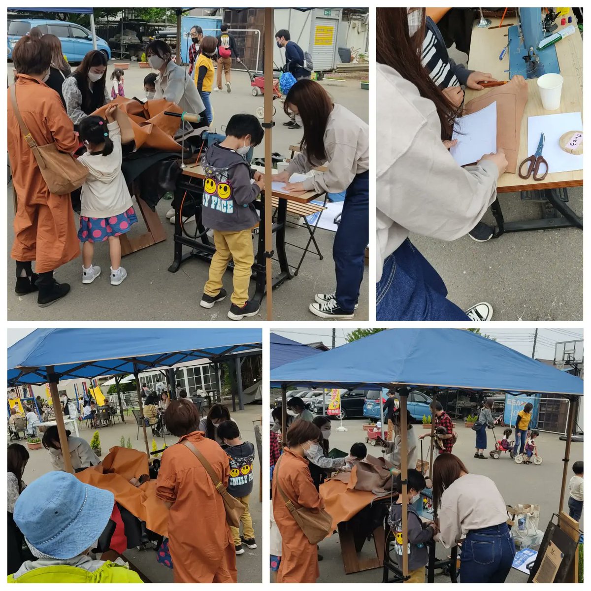 monow58964428's tweet photo. 「こどものてしごと」へのご来場ありがとうございました。

・好きな風合いの革を選ぶ
・普段機会のない革の裁断
・見慣れない足踏みミシン

といったところで、楽しんでいただけたようです。 https://t.co/XYUgKhcc5Q
