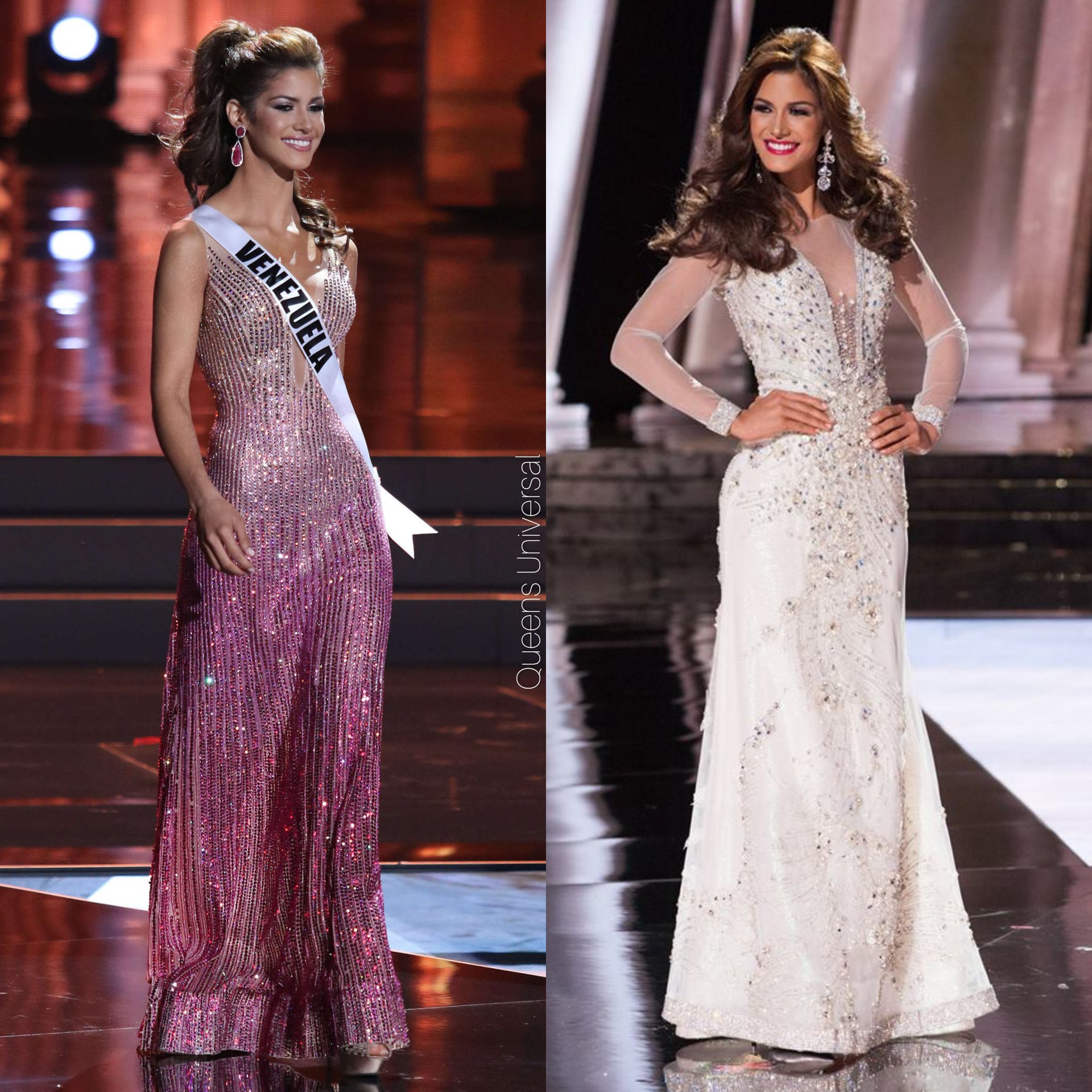 Who wore Michael Cinco's Gown Better: Miss Universe 2015 Pia Wurtzbach or Miss  Universe 2016 Iris Mittenaere? | PEP.ph