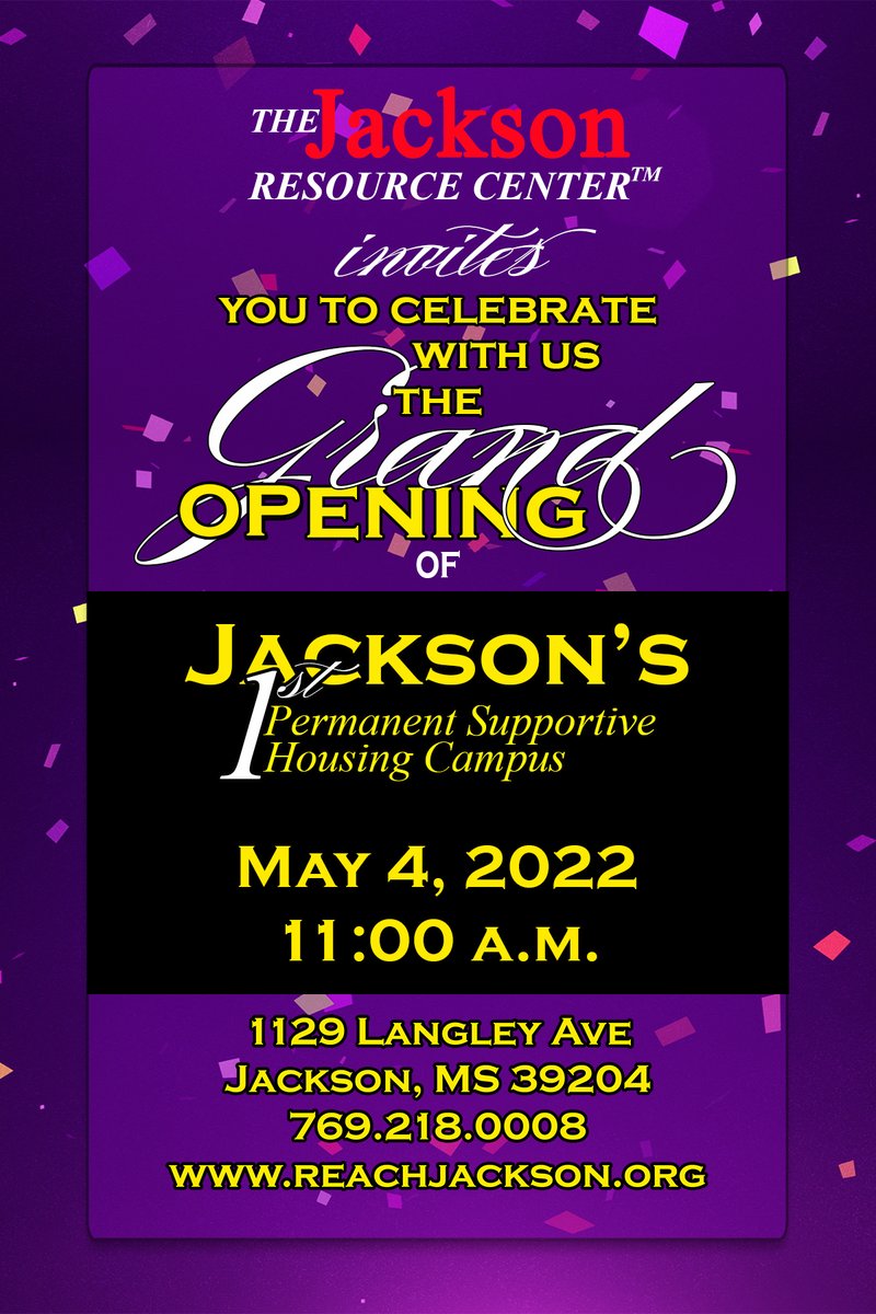 reachjacksonms's tweet photo. Go Ahead and put May 4 @ 11 am on the calendar to be at the Grand Opening of Jackson's 1st Permanent Supportive Housing Campus for chronically homeless individuals and families. It's GRAND OPENING TIME!  -Cashapp: $JRCJXN
#followmypostsfor2weeks
#wearebettertogether https://t.co/2drE9CRA17