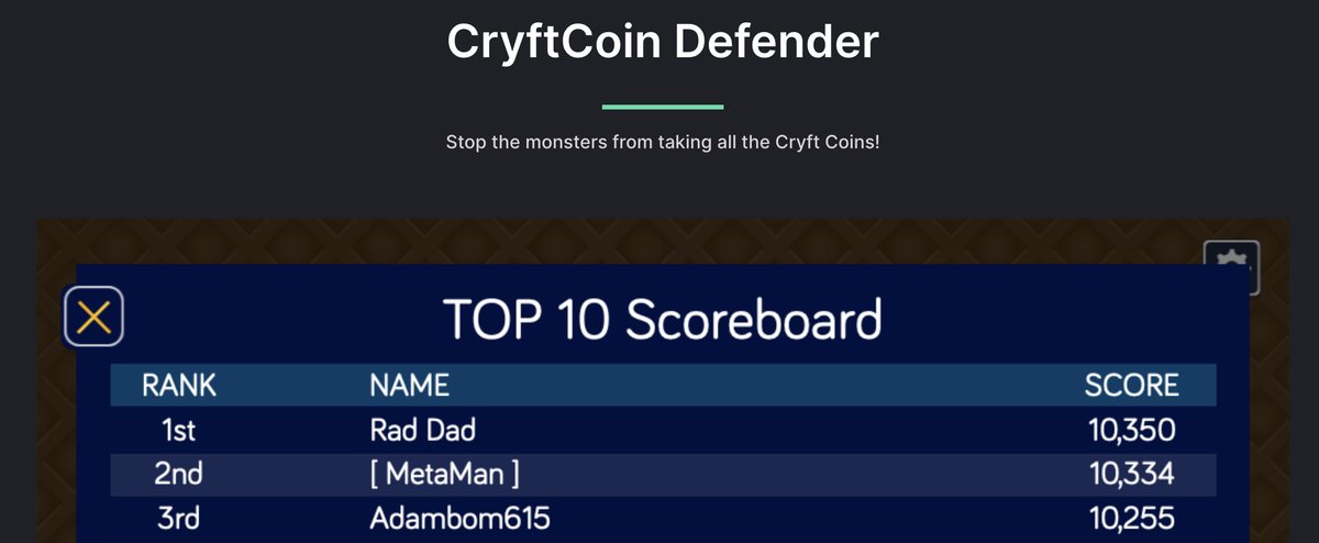 CryftNet's tweet photo. Please DM me the wallet you would like to receive your $Cryft Zone rewards. View the images and see if you made the top 3. We will send the rewards soon after receiving your address. Leaderboards will be reset at 10pm cst this evening. #CryftArmy #CryftZone https://t.co/AQFjBSbcI0