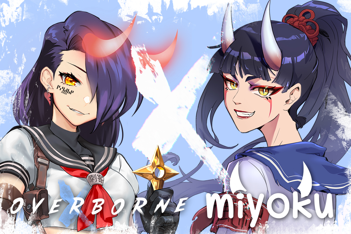 OVERBORNENFT's tweet photo. 🔥😈 OVERBORNE x Miyoku 😈🔥

We've partnered up with @MiyokuNFT to give away 3x WL Spots from both of our projects!

To Enter:
🎋 Follow @overbornenft &amp; @MiyokuNFT 
🎋 Like + Retweet
🎋 Tag 3 friends

6 Winners will be selected in 24 hours 🏮 https://t.co/jSbJB3uPy3